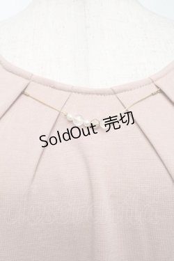 画像4: axes femme / ネックレス付袖チュールプルオーバー  アワピンク S-25-11-30-013-AX-TO-HR-ZS