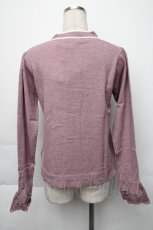 画像2: axes femme / 配色ボータイハイゲージニット  パープル S-25-11-30-014-AX-TO-HR-ZT505 (2)