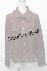 中国ロリータ / ブラウス  ブラウン S-25-11-30-015-LO-TO-AS-ZS