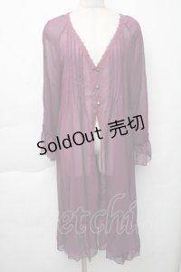 axes femme / ラグランスリーブガウン  パープル S-25-11-30-016-AX-TO-HR-ZS