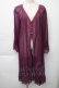 画像1: axes femme / ラグランスリーブガウン  パープル S-25-11-30-016-AX-TO-HR-ZS (1)