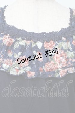 画像3: axes femme / レースデザイントップス  紺 S-25-11-30-017-AX-TO-AS-ZS