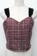 画像1: axes femme / タータンチェックビスチェ  ワイン S-25-11-30-018-AX-TO-HR-ZS (1)