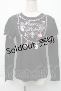 LOLITA / プリントカットソー  黒ｘピンク S-25-11-30-020-LO-BG-HR-ZS