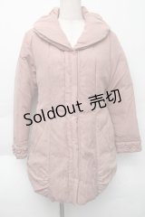 axes femme / レース使いダウン  ピンク S-25-11-30-023-AX-CO-HR-ZS