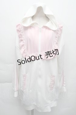 画像1: Jamie エーエヌケー / うさちゃんジャージ  ピンクｘ白 S-25-11-30-026-LO-TO-HR-ZS