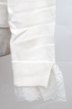 画像3: axes femme / 配色ボータイハイゲージニット  オフ S-25-11-30-003-AX-TO-HR-ZS