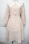 axes femme POETIQUE / レース襟ワンピース  淡ピンク S-25-11-30-029-AX-OP-HR-ZS