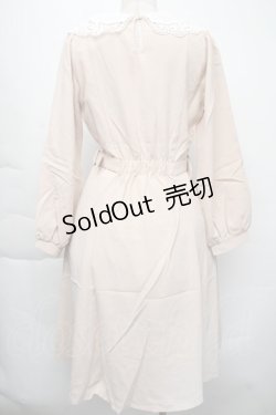 画像2: axes femme POETIQUE / レース襟ワンピース  淡ピンク S-25-11-30-029-AX-OP-HR-ZS