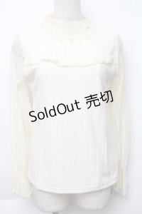 axes femme / レース切替長袖インナー  キナリ S-25-11-30-004-AX-TO-HR-ZS