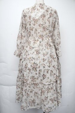 画像2: axes femme / レース襟付花柄ロングワンピース  キナリ S-25-11-30-031-AX-OP-HR-ZS