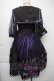 画像2: 中国ロリータ / チュールセーラーワンピース  黒ｘ紫 S-25-11-30-032-LO-OP-HR-ZS (2)