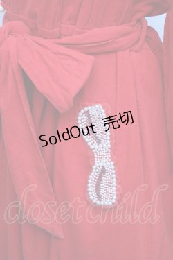 画像3: 【SALE】Franche Lippee / ビーズ刺繍ガウン  赤 S-25-12-01-031-LO-OP-HR-ZT044