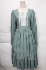 HirokoTokumine / アリアンヌワンピース  グリーン S-25-12-01-032-LO-OP-AS-ZS