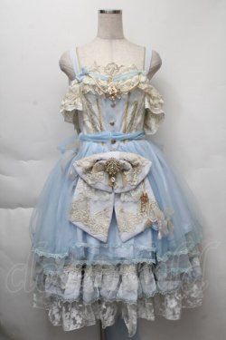 画像1: NINEODES / Spring In The Garden ジャンパースカートセット  サックス S-25-12-01-035-LO-OP-IG-ZT038