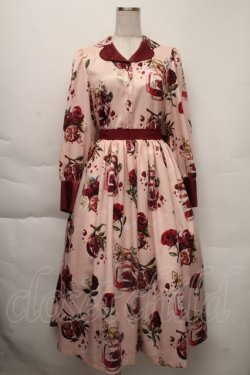 画像1: Royal Princess Alice / ルビー柘榴 Spinコラボ ワンピース M ピンク S-25-12-01-036-LO-OP-AS-ZT153