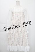 marcHenTica by Hiroko Tokumine / フレアローズワンピース  オフ S-25-12-01-038-LO-OP-AS-ZS