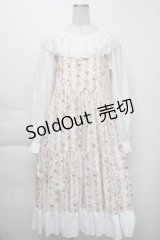 marcHenTica by Hiroko Tokumine / フレアローズワンピース  オフ S-25-12-01-038-LO-OP-AS-ZS