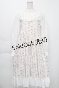 marcHenTica by Hiroko Tokumine / フレアローズワンピース  オフ S-25-12-01-038-LO-OP-AS-ZS