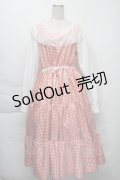 【SALE】HirokoTokumine / ギンガムワンピース  赤ｘ白 S-25-12-01-042-LO-OP-AS-ZT516