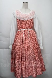HirokoTokumine / ギンガムワンピース  赤ｘ白 S-25-12-01-042-LO-OP-AS-ZS