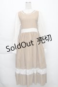 HirokoTokumine / ローズレースワンピース  ベージュ S-25-12-01-045-LO-OP-AS-ZS