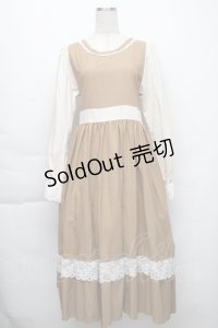 HirokoTokumine / ローズレースワンピース  ベージュ S-25-12-01-045-LO-OP-AS-ZS