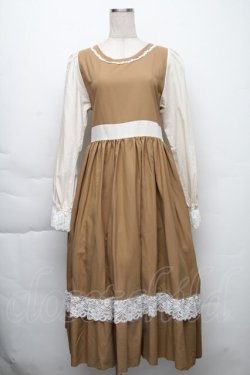 画像1: HirokoTokumine / ローズレースワンピース  ベージュ S-25-12-01-045-LO-OP-AS-ZS