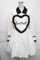 DimMoire / ハートフリルワンピース  白 S-25-12-01-047-LO-OP-HR-ZS