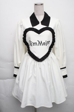 画像1: DimMoire / ハートフリルワンピース  白 S-25-12-01-047-LO-OP-HR-ZS