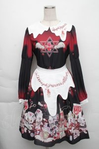 Royal Princess Alice / Melty Hospitalエプロン付きワンピース  黒 S-25-12-01-049-LO-OP-HR-ZS