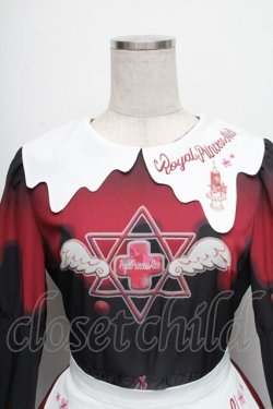 画像3: Royal Princess Alice / Melty Hospitalエプロン付きワンピース  黒 S-25-12-01-049-LO-OP-HR-ZS