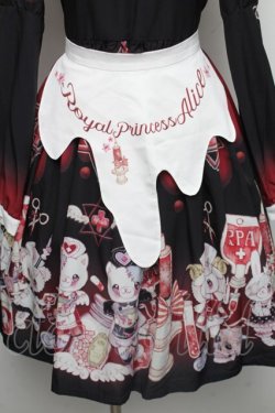 画像4: Royal Princess Alice / Melty Hospitalエプロン付きワンピース  黒 S-25-12-01-049-LO-OP-HR-ZS