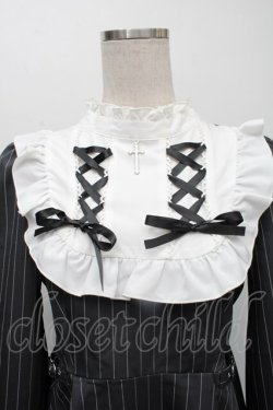 画像3: NOEMIE / ゴシックレースアップセットアップ  黒ｘ白 S-25-12-01-051-LO-OP-HR-ZS