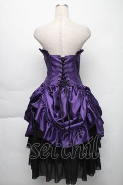 画像2: ATELIER PIERROT / Bustle Corset Dress  紫 S-25-12-01-052-EL-OP-AS-ZS