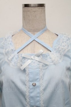 画像3: Lovely Tency / alsチョーカーレースブラウス M サックス S-25-12-01-007-LO-BL-AS-ZS