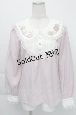 画像1: 【SALE】Amavel / Animal Donutsブラウス  ピンク S-25-12-01-008-CA-BL-AS-ZT032