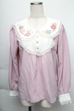 画像2: Amavel / Animal Donutsブラウス  ピンク S-25-12-01-008-CA-BL-AS-ZT032