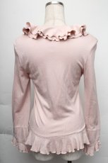 画像2: 【SALE】INGEBORG / ダブルフリルカーディガン  ピンク S-25-12-01-009-LO-TO-SA-ZT143 (2)