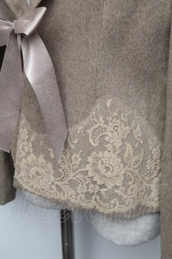 画像3: INGEBORG / 裾レースジャケット L ブラウン S-25-12-01-011-LO-JA-SA-ZT037