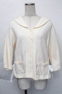 PINK HOUSE / セーラーカラースウェットカーディガン  アイボリー S-25-12-01-012-LO-TO-SA-ZT032