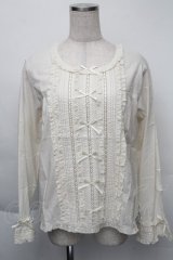 PINK HOUSE / ローンフリルブラウス  オフ S-25-12-01-002-LO-BL-AS-ZT151