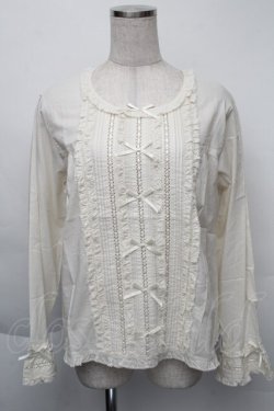 画像1: PINK HOUSE / ローンフリルブラウス  オフ S-25-12-01-002-LO-BL-AS-ZT151