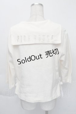 画像2: 【SALE】PINK HOUSE / セーラーカラースウェットカーディガン  アイボリー S-25-12-01-012-LO-TO-SA-ZT032