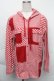 画像1: PINK HOUSE / チェックパーカー付きシャツ  レッド S-25-12-01-016-LO-BL-SA-ZS (1)
