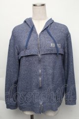 PINK HOUSE / 背中ワッペンジップアップパーカー  ネイビー S-25-12-01-017-LO-TO-SA-ZT035