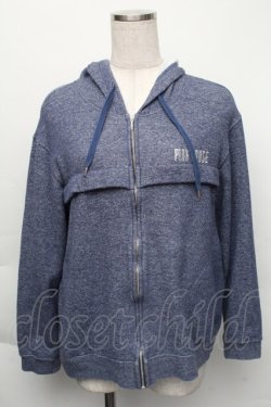 画像1: PINK HOUSE / 背中ワッペンジップアップパーカー  ネイビー S-25-12-01-017-LO-TO-SA-ZS