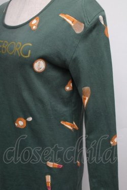 画像3: INGEBORG / コスメ&アクセサリープリントカットソー  グリーンＸブラウン S-25-12-01-021-LO-TO-SA-ZT154