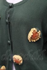 画像3: 【SALE】PINK HOUSE / ひまわりモチーフニットカーディガン  グリーンＸイエロー S-25-12-01-022-LO-TO-SA-ZT167 (3)