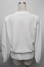 画像2: 【SALE】KANEKO ISAO / リボンラウンドブラウス  白 S-25-12-01-003-EL-BL-SA-ZT136 (2)